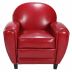 Fauteuil Club rouge
