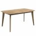 Table rectangulaire Oman 6/8 personnes extensible en bois clair 150/180 cm