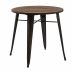 Table ronde noire Chimie ∅80 cm