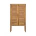 Armoire Tiki en cannage 2 portes en bois 