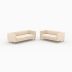 ensemble canapes en velours beige 5 places gatsby
