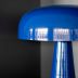 lampe livia a poser bleu fonce en metal - miniature