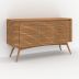 Meuble de salle de bain Auguste en bois de teck 140 cm