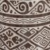 pied de parasol taga en bois de suar et gravures blanches bali - miniature