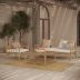 salon de jardin en bambou 4 personnes canape fauteuil