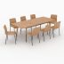 table et chaise de jardin tunga 8 personnes bois resine tresse