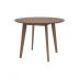 Table ronde Réno D100 cm en bois foncé