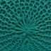 tabouret tricot vert et bois lisa - miniature
