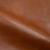 zoom matiere fauteuil club cuir camel marron - miniature