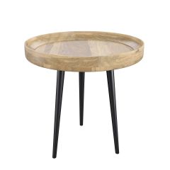 achat table appoint en bois de manguier clair