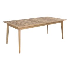 achat table de jardin rectangulaire bois teck massif