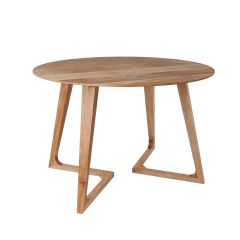 achat table manger ronde en bois d acacia et metal 115 cm