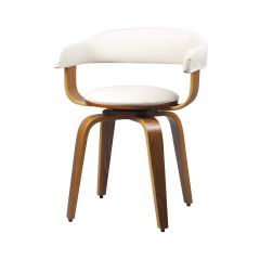 acheter chaise confortable blanc bois fonce