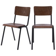 acheter chaise clem en bois fonce