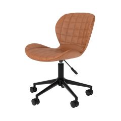 acheter une chaise de bureau marron pivotante et rembouree