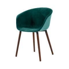 acheter chaise dolly velours vert canard