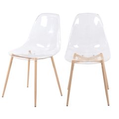 acheter chaise fredrik transparente plastique