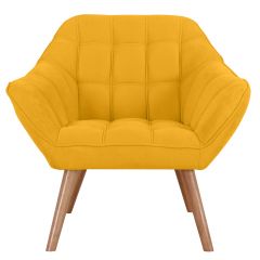 acheter fauteuil jaune tissu