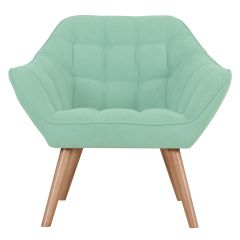 acheter fauteuil vert d eau pieds bois