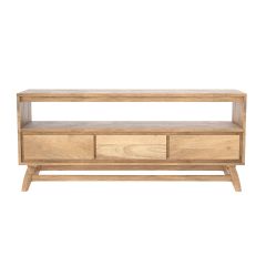 acheter meuble tv edgar 3 tiroirs en bois de manguier