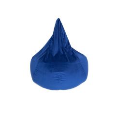 acheter pouf en forme de poire bleu velours