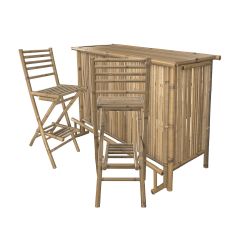 acheter pour jardin ensemble bar et chaise de bar bambou