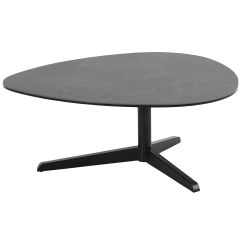 acheter table basse ovale pia en ceramique et metal 84 cm