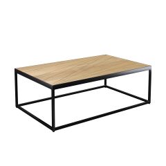 acheter table basse rectangulaire en bois et metal
