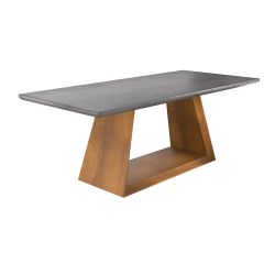 acheter table en beton et bois 200 cm