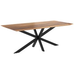 acheter table en bois de suar surdiman metal