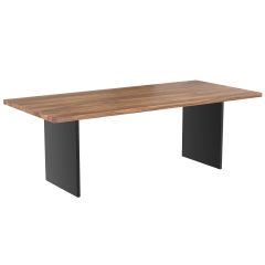 acheter table en bois et metal agung 220 cm
