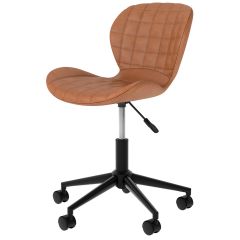 acheter une chaise de bureau marron pivotante et rembouree