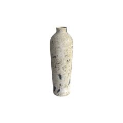 Vase blanc Oana en terre cuite H69,5cm