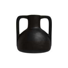Vase noir Solenn en terre cuite H23m