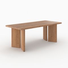 Table rectangulaire Albane en bois d'orme 8 personnes