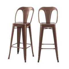 chaise de bar en cuivre indus 76 cm