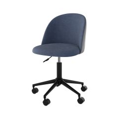 chaise de bureau en tissu bleu et simili gris jane_1