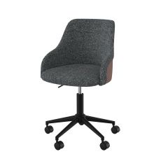 chaise de bureau ninon pivotante reglable en tissu gris_1