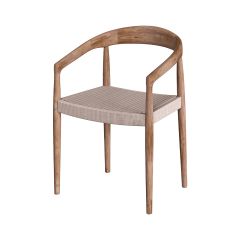 chaise en bois de teck et corde synthetique_1