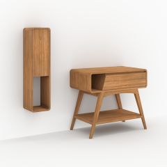 Ensemble de salle de bain Kafa en bois de teck