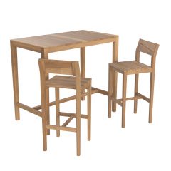 ensemble table de bar et chaises de bar tunga
