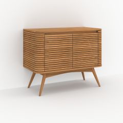 Meuble de salle de bain Auguste en bois de teck 100 cm