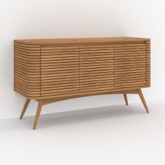 Meuble de salle de bain Auguste en bois de teck 140 cm
