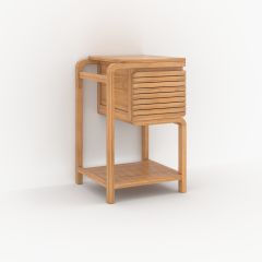 Meuble de salle de bain Lucette en bois de teck - 50 cm