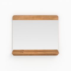 Espejo de baño Nymphea rectangular con estante
