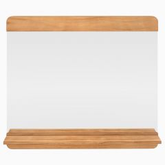Miroir mural de salle de bain Nymphea rectangulaire avec étagère