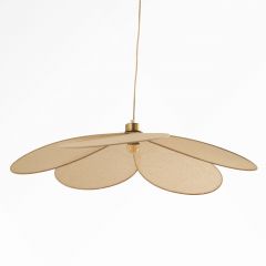 Suspension Flora en tissu beige D75 cm