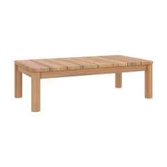 table basse de jardin rectangulaire en bois bakole