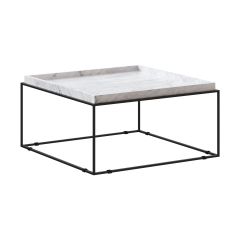 table basse en marbre blanc kouki