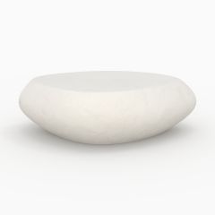 Table basse Maui en béton blanc
